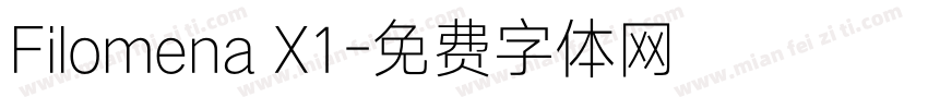 Filomena X1字体转换